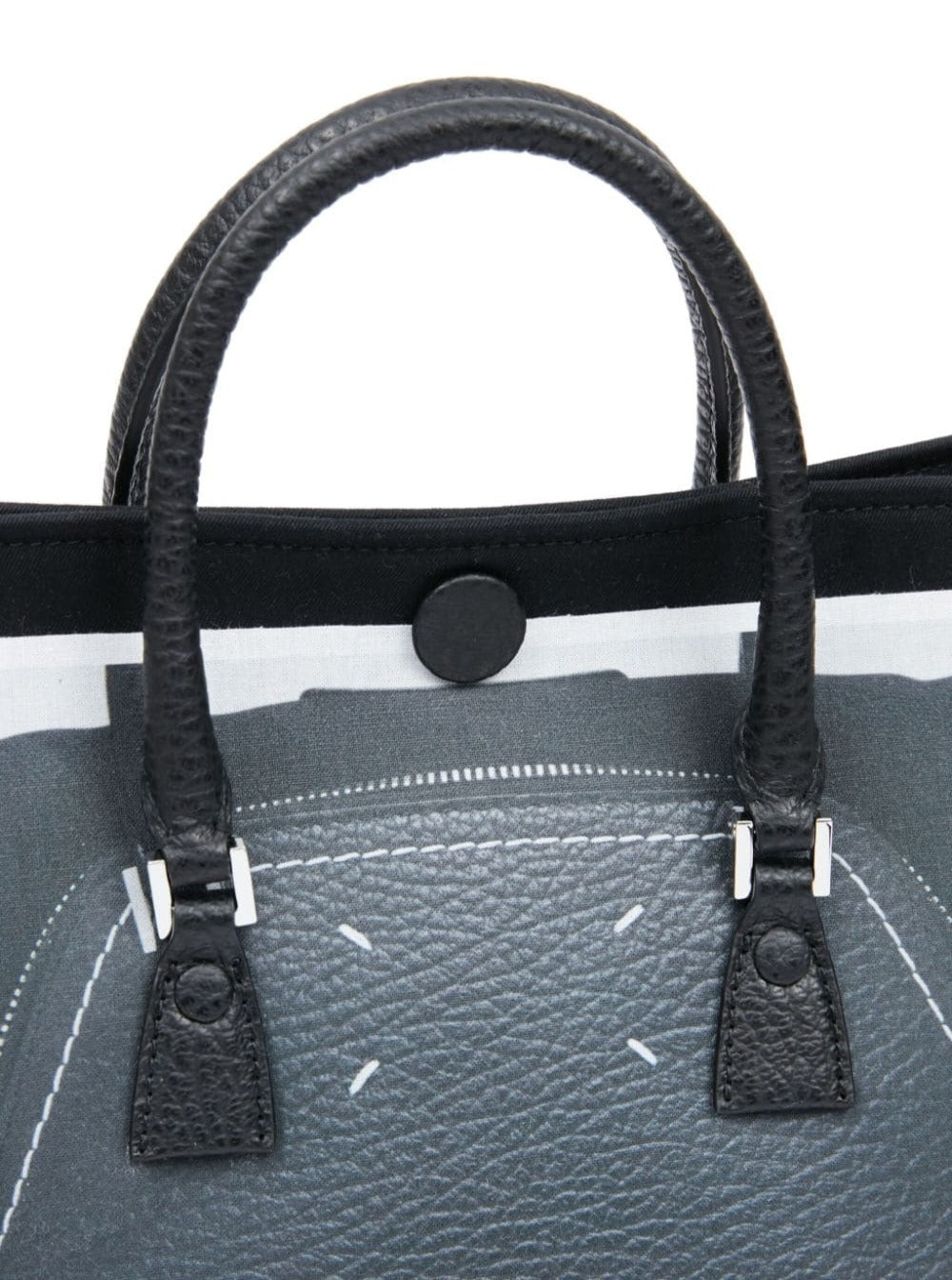 Trompe Lœil 5ac Micro Black Polyester Cotton Tote Bags