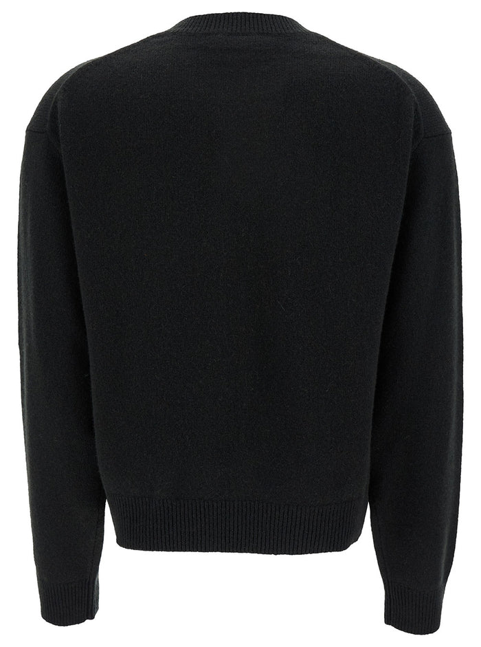 Boke Flower Placed Jumper Black Jersey