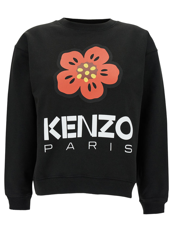 Boke Flower Classic Hoodie Black Sweatshirts