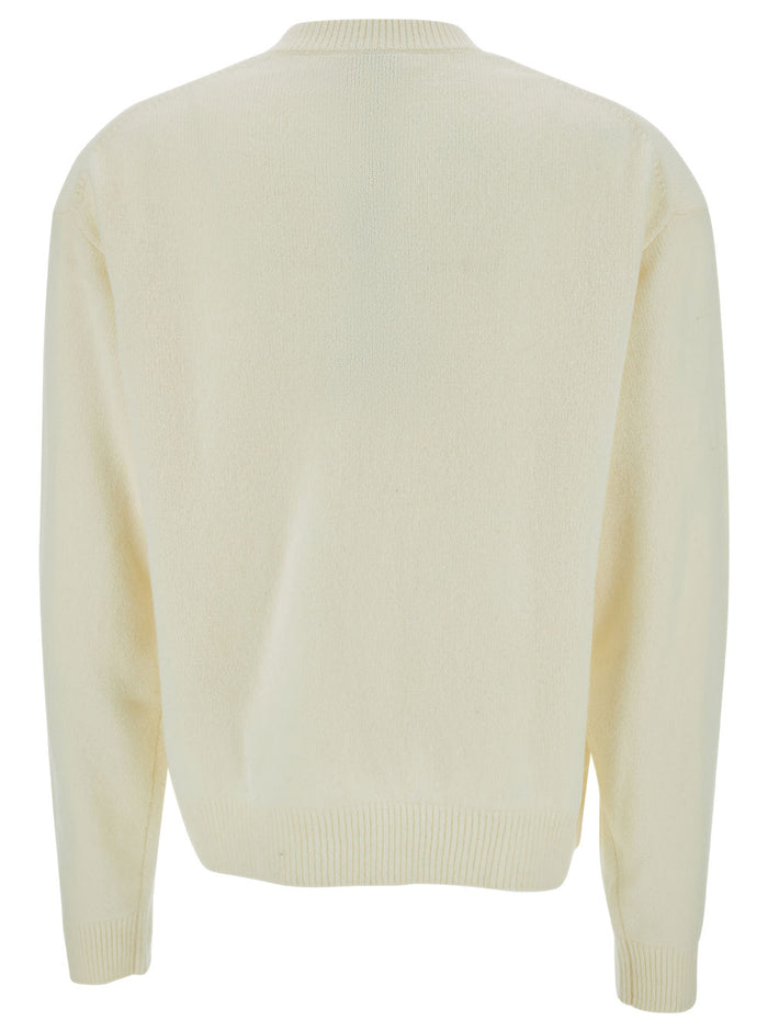 Boke Flower Placed Jumper White Jersey