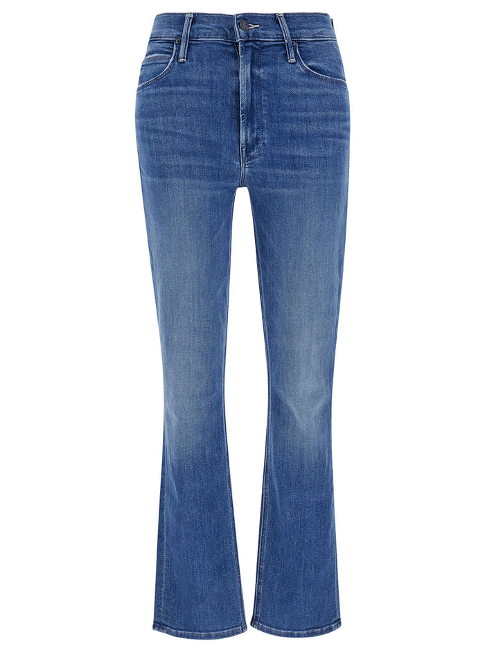 Dazzler Light Blue Mid-Waist Five-Pocket Jeans Cotton Blend Denim Woman Blu Polyester Elastan