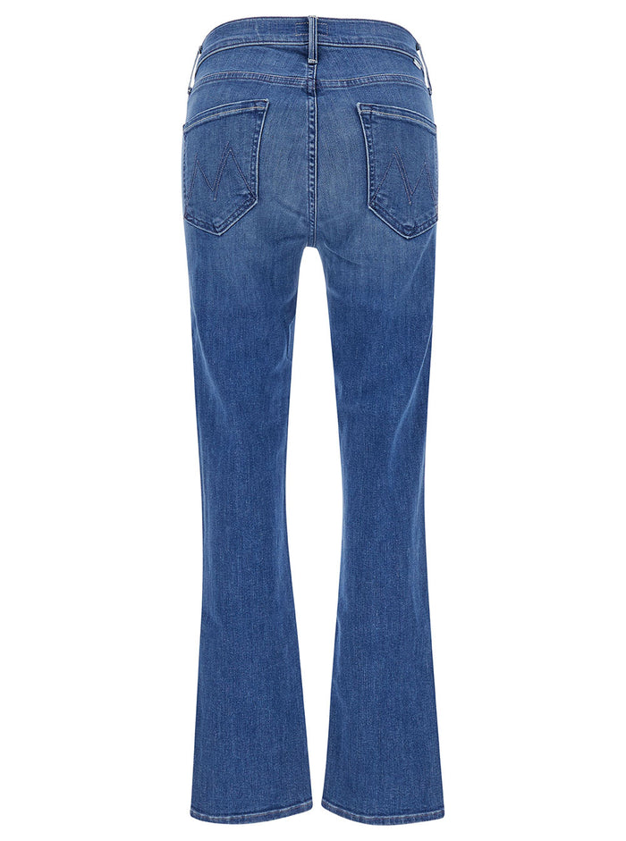 Dazzler Light Blue Mid-Waist Five-Pocket Jeans Cotton Blend Denim Woman Blu Polyester Elastan