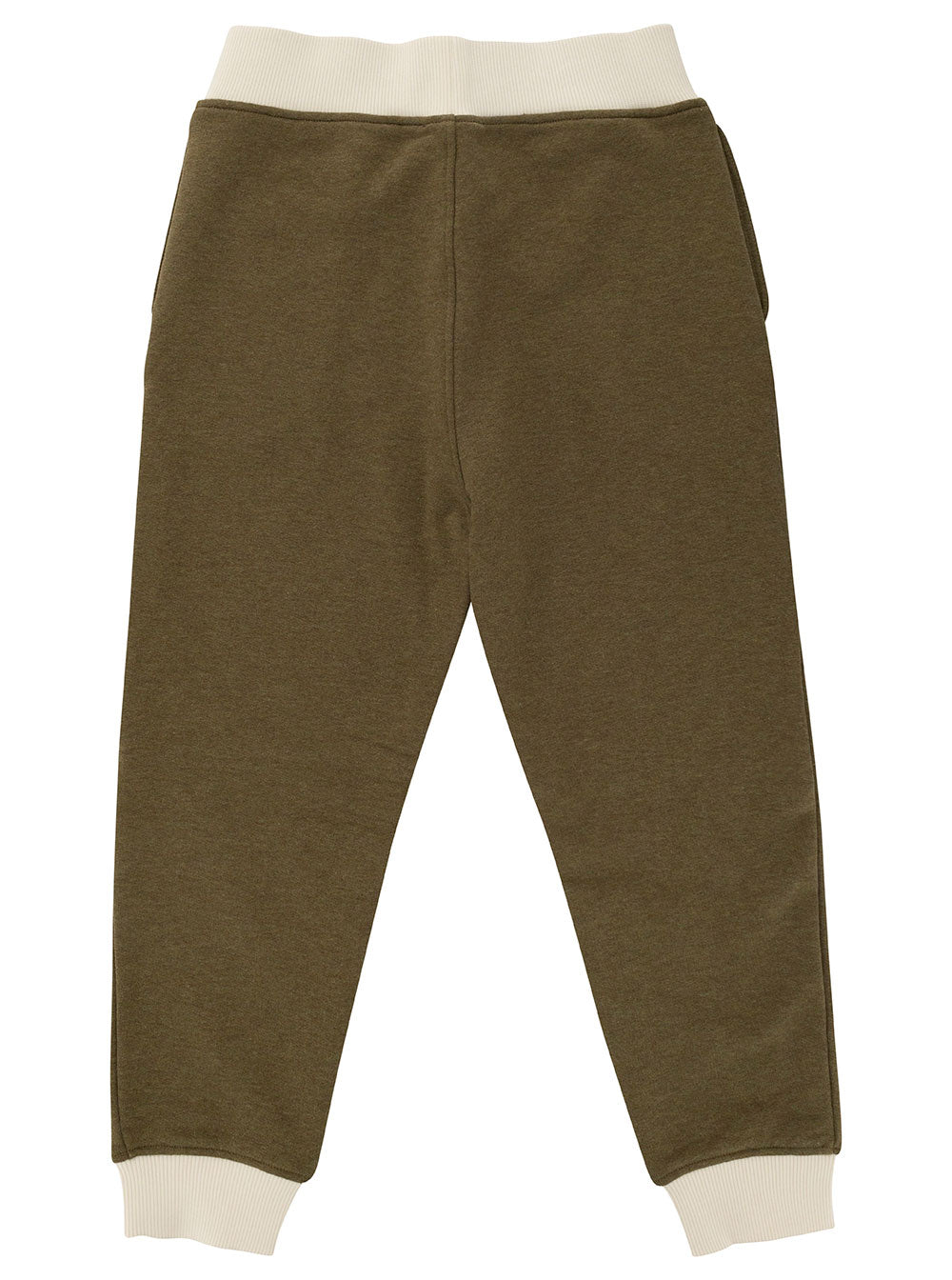 Green Pants With Equestrian Knight Embroidery Cotton Boy Trousers