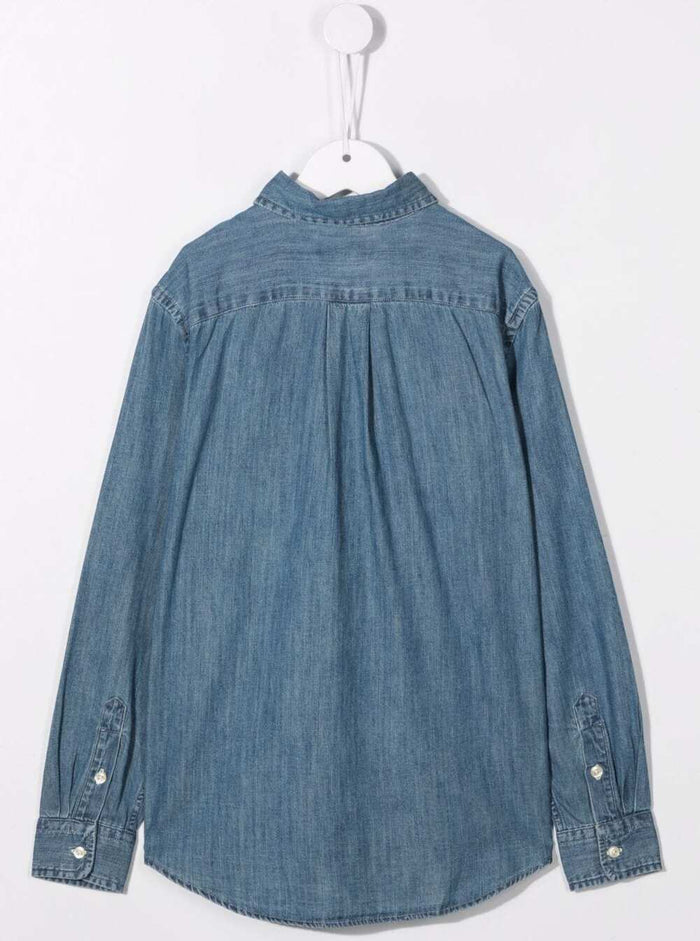 Blue Jeans Shirt Denim Boy Blu Cotton And Blouses