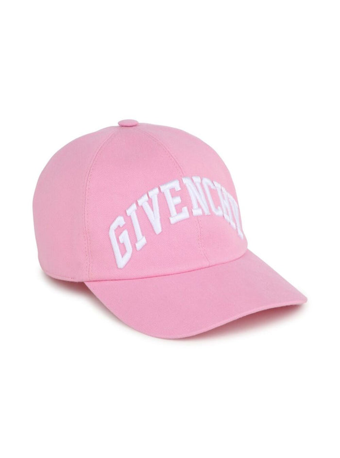 Pink Baseball Cap With Logo Lettering Embroidery Cotton Girl Hats And Gloves