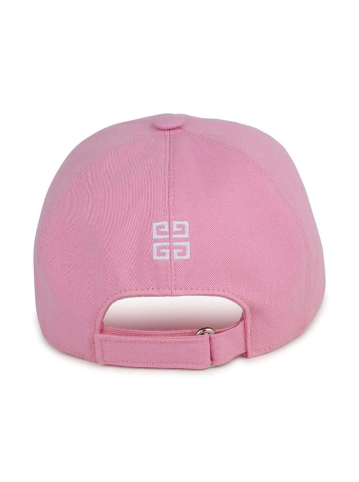 Pink Baseball Cap With Logo Lettering Embroidery Cotton Girl Hats And Gloves