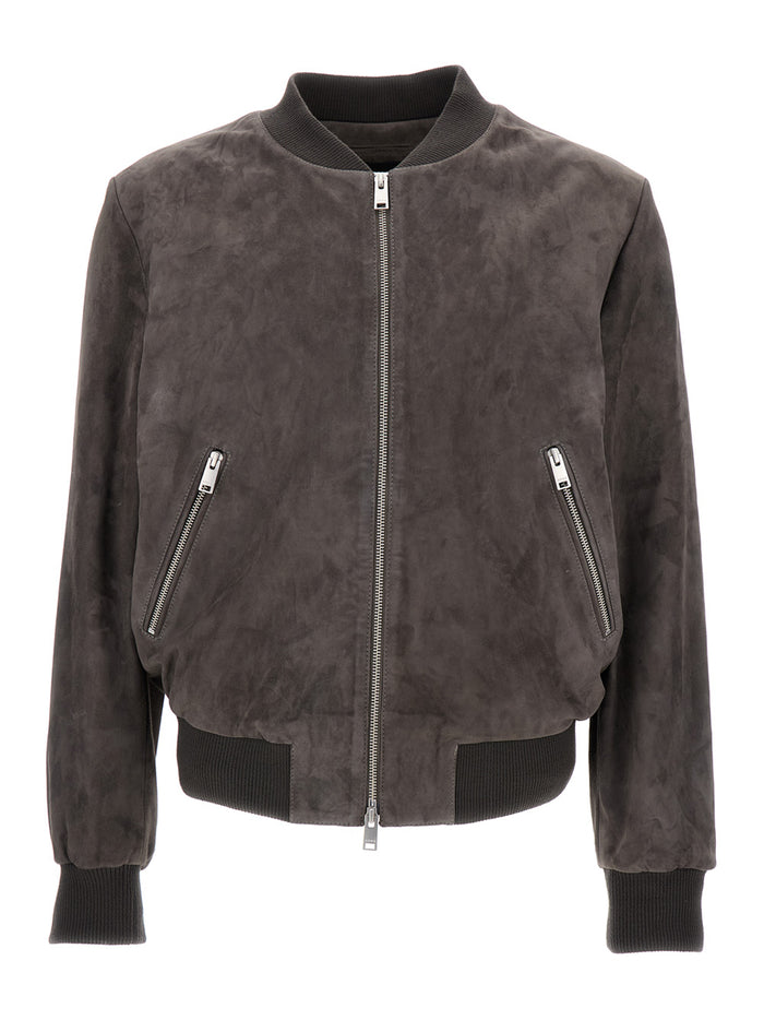 Didier Bomber Lamb Silky Grey Outerwear