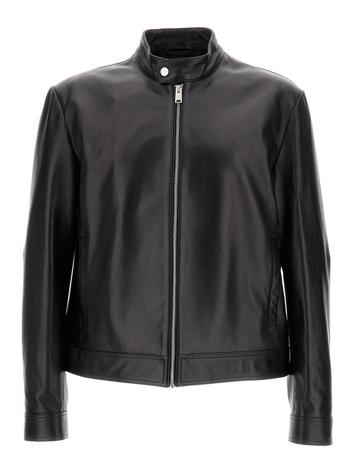 Ryu Biker Lamb Silky Black Outerwear