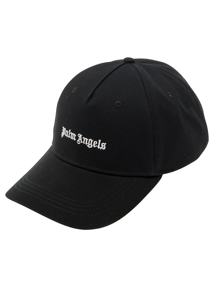 Black Baseball Cap With Logo Embroidery Cotton Woman Hats And Gloves