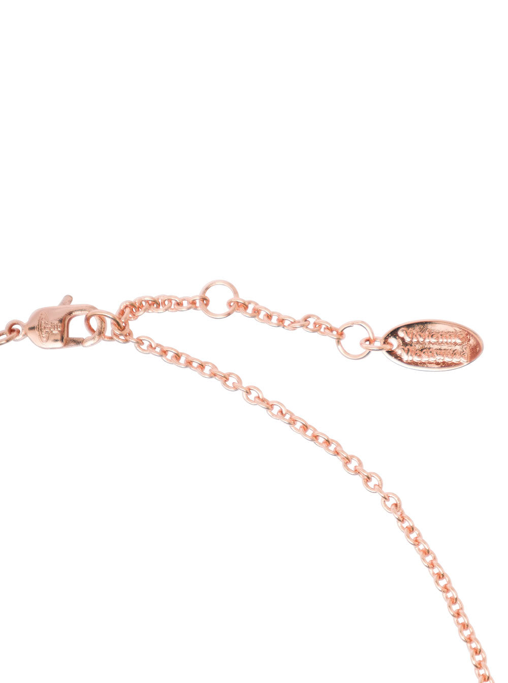 Mayfair Pink Gold Necklace With Orb Pendant Brass Woman Metallic Necklaces
