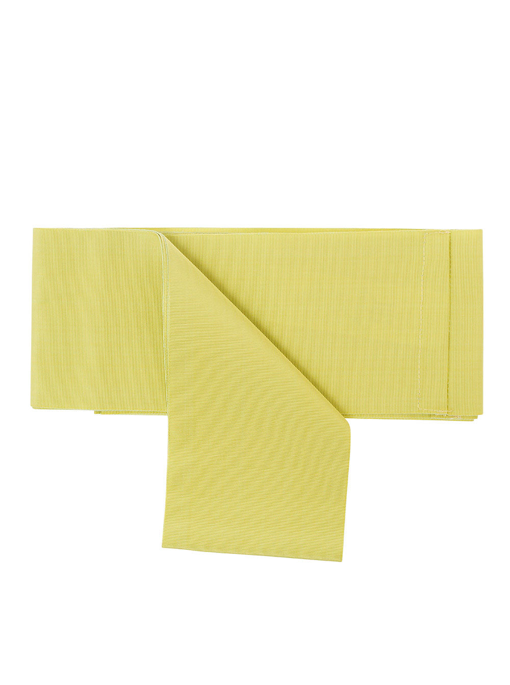Yellow Monochrome Sash Cotton Blend Woman Viscose Belt
