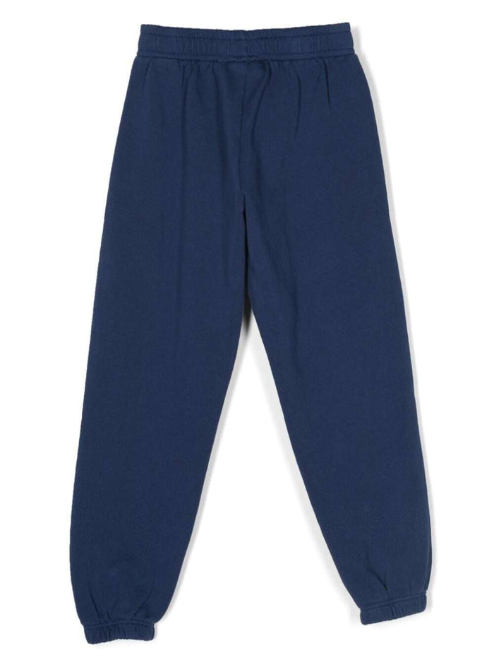 Jogging Sweatpants Blu Organic Cotton Trousers
