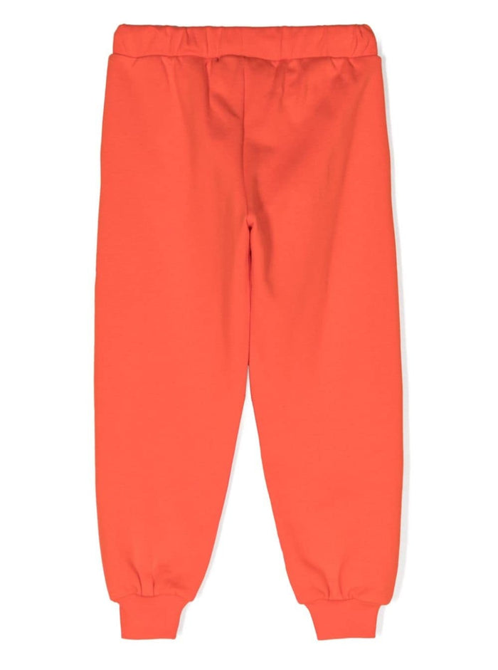 Red Sweatpants With M. Rodini Sport Print Cotton Boy Organic Trousers