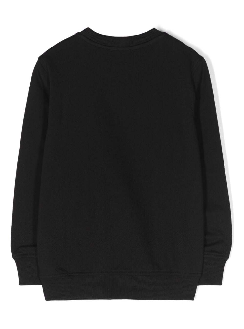 Black Sweatshirt With Logo Cotton Boy Sweatshirts