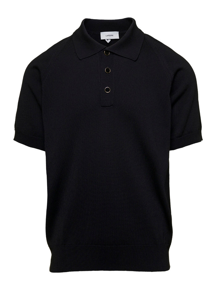 Black Polo T-Shirt Cotton Blend Man Viscose Tshirts And Shirts