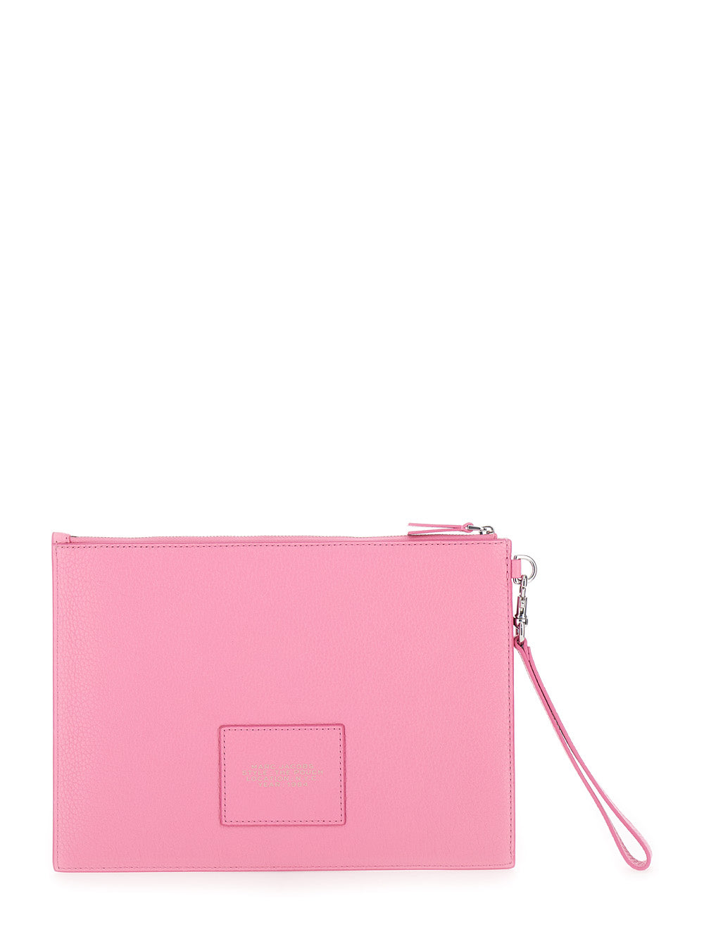The Large Pouch Pink Clutch With Engraved Logo Hammered Leather Woman Cow Clutches And Pochettes