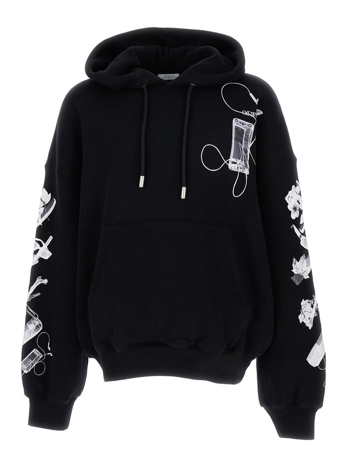 Black Hoodie Cotton Man Sweatshirts