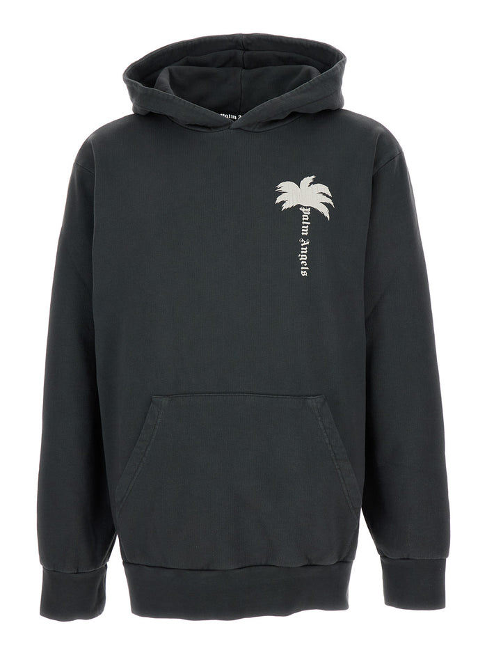 Dark Grey Hoodie Cotton Man Sweatshirts