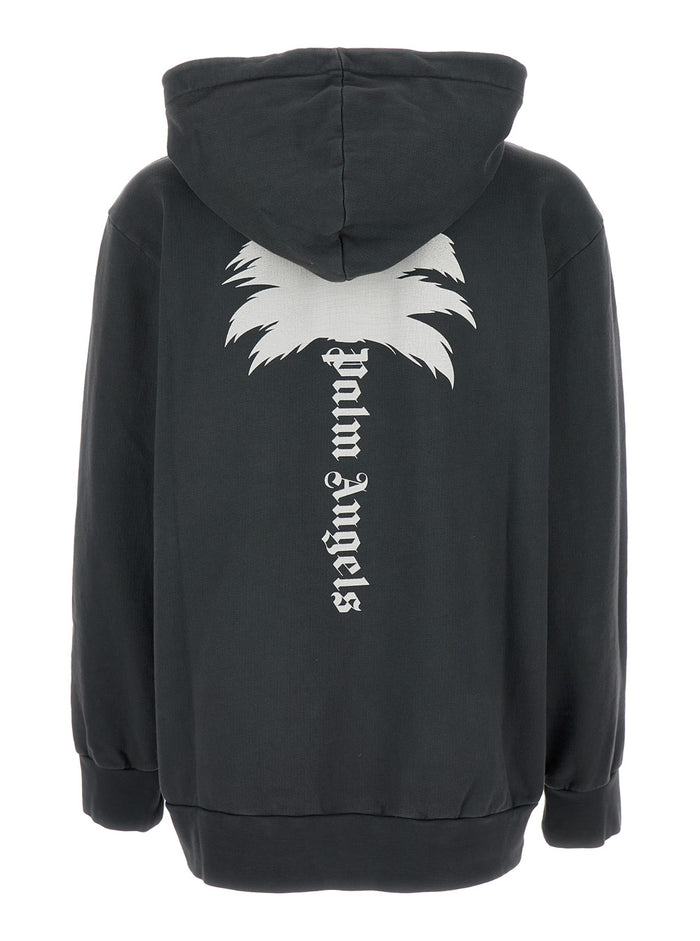 Dark Grey Hoodie Cotton Man Sweatshirts