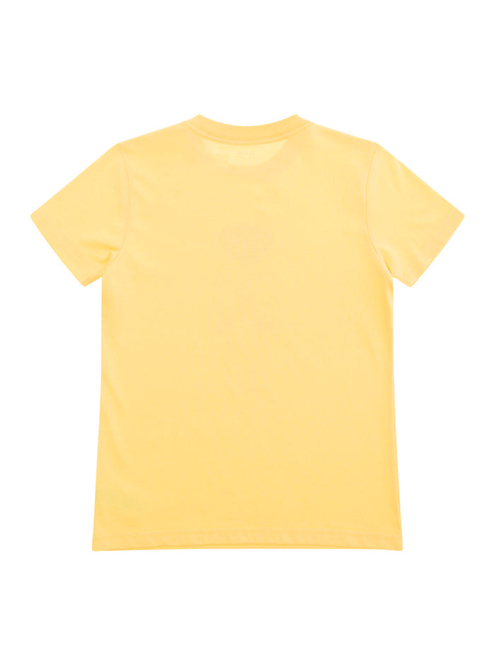 Yellow T-Shirt With Teddy Bear Cotton Boy Tshirts And Polo Shirts