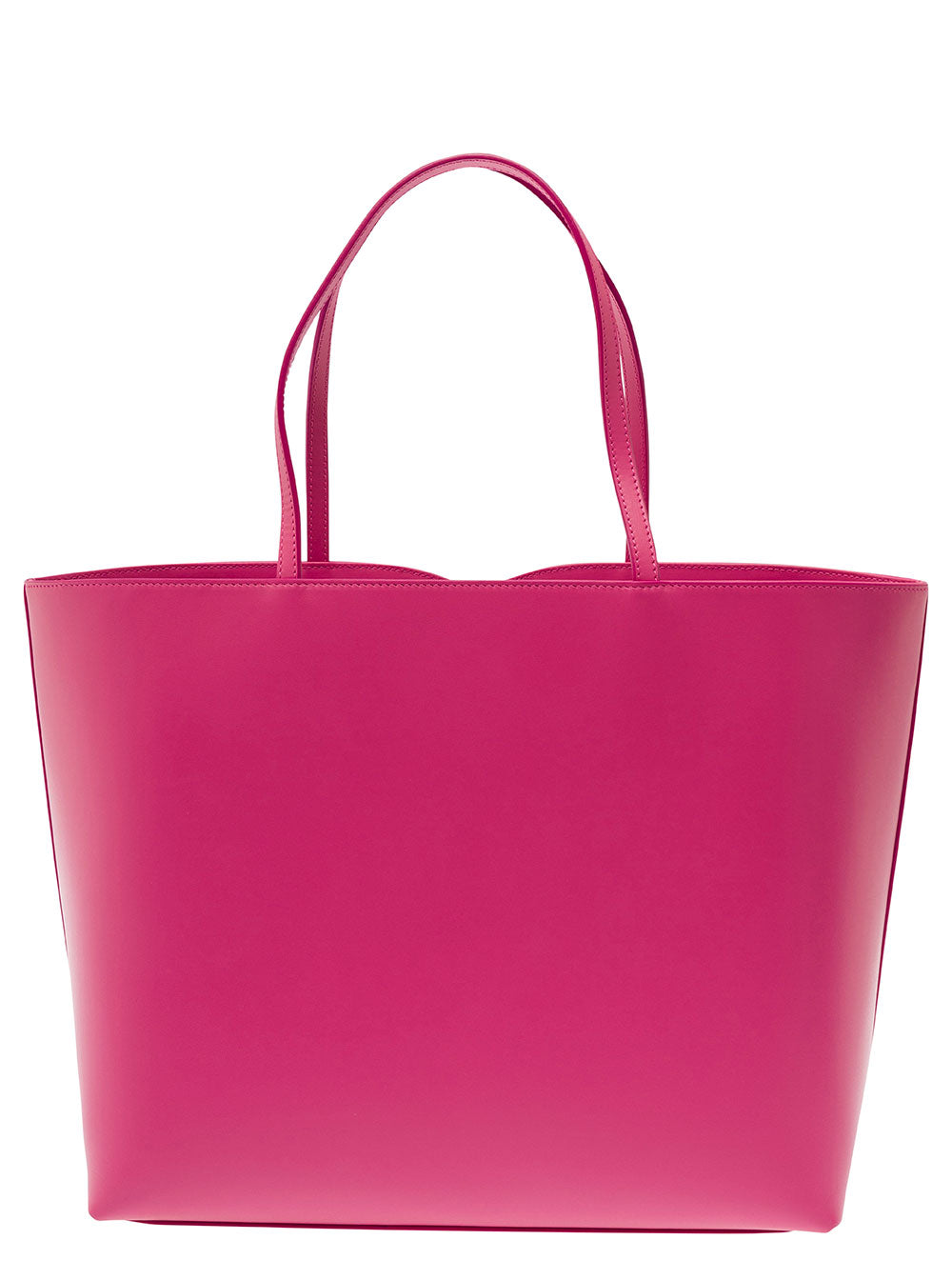 Dg Logo Fuchsia Medium Shopper Leather Woman Fuxia Calf Tote Bags