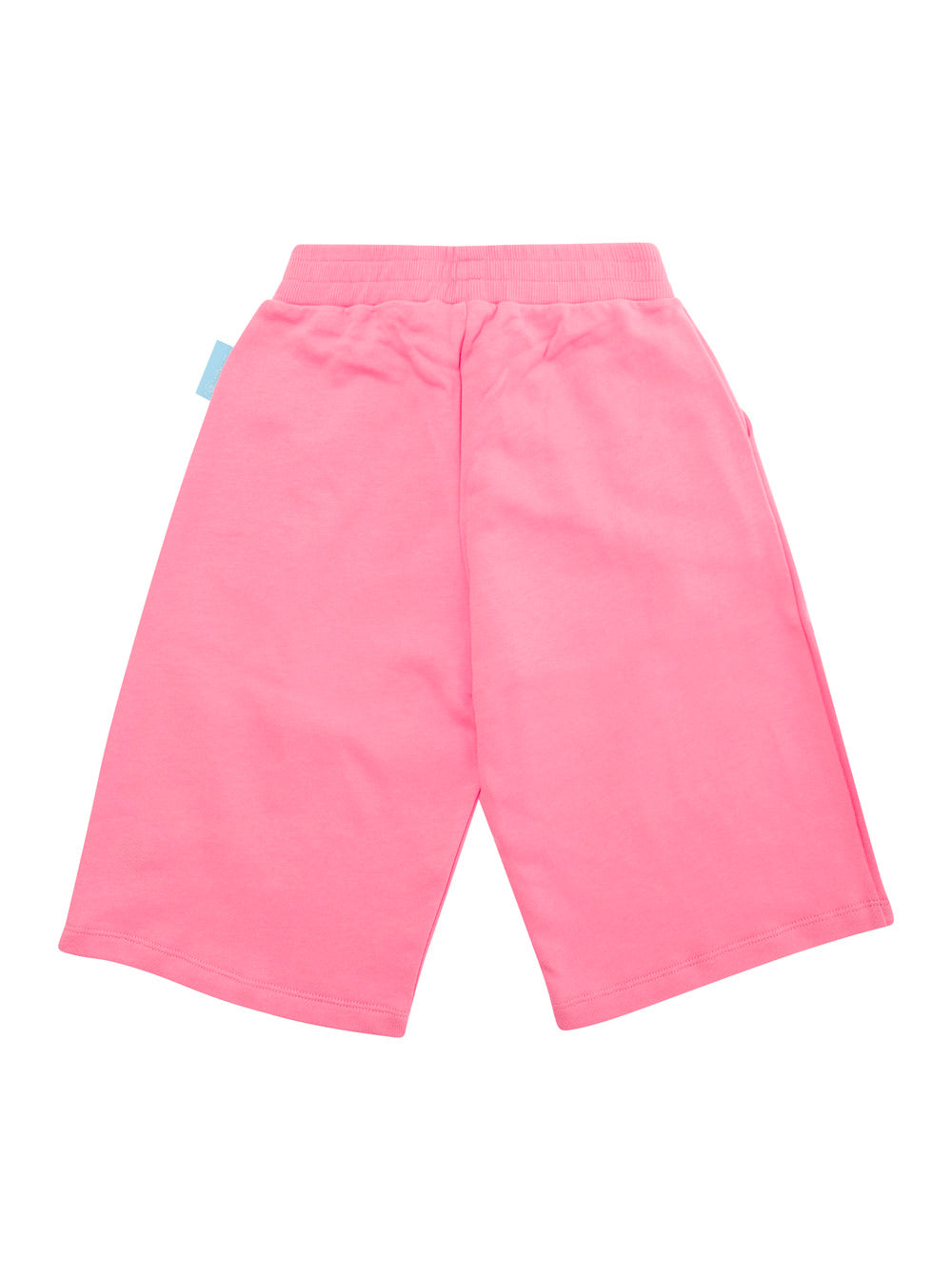 Pink Shorts With Logo Cotton Girl And Bermuda