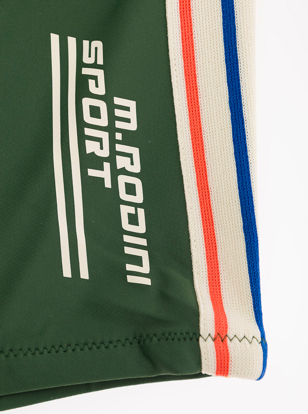 Green Shorts With Logo Lettering Print Polyamide Girl Recycled Elastane And Bermuda