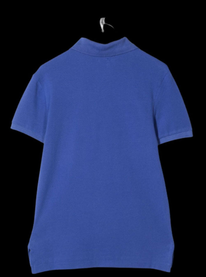 Polo Ralph Lauren Kids Boys Blue Cotton Piquet Shirt With Logo Blu Tshirts And
