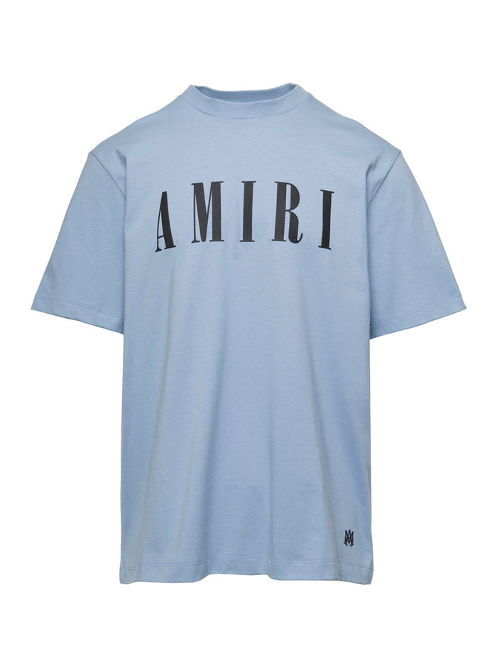 Light Blue Crew Neck T-Shirt Cotton Man Tshirts And Polo Shirts