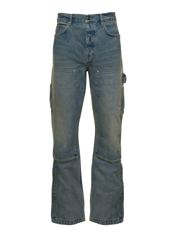 Blue Carpenter Jeans Denim Man Light Cotton
