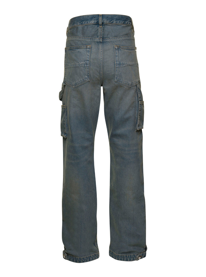 Blue Carpenter Jeans Denim Man Light Cotton