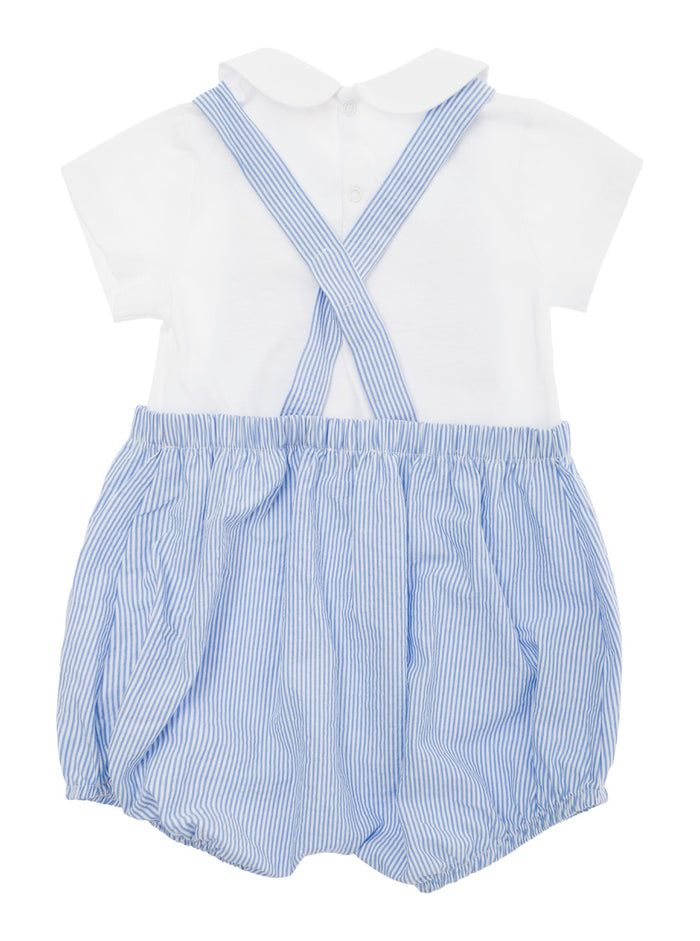 Light Blue Stripe Shirt Cotton Baby Blu And Blouses