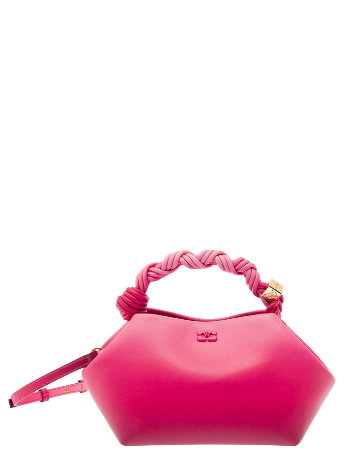 Ganni Bou Bag Small Gradient Fuxia Hand