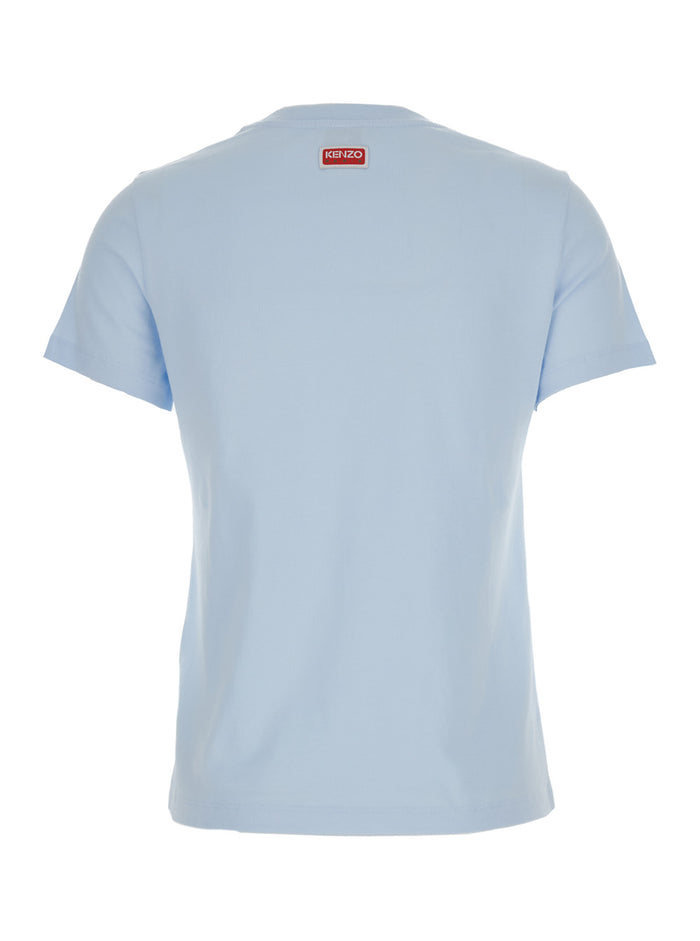 Light Blue Crew Neck T-Shirt Cotton Woman Tshirts And Polo Shirts