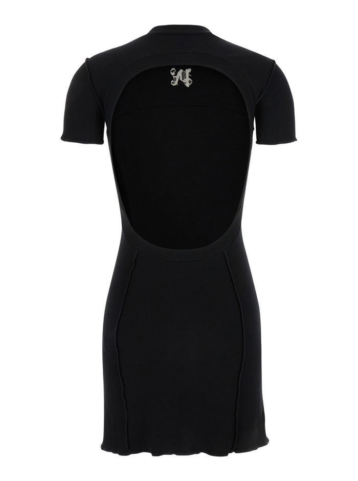 Monogram Mini Dress Black Off White