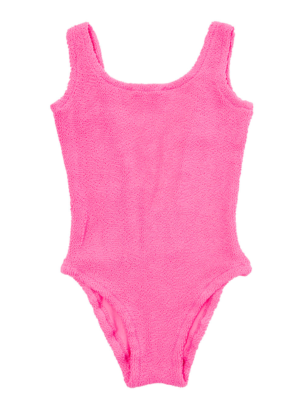 Cara Fuchsia One-Piece Backless Swimsuit Stretch Fabric Girl Fuxia Polyamide Elastane Beachwear
