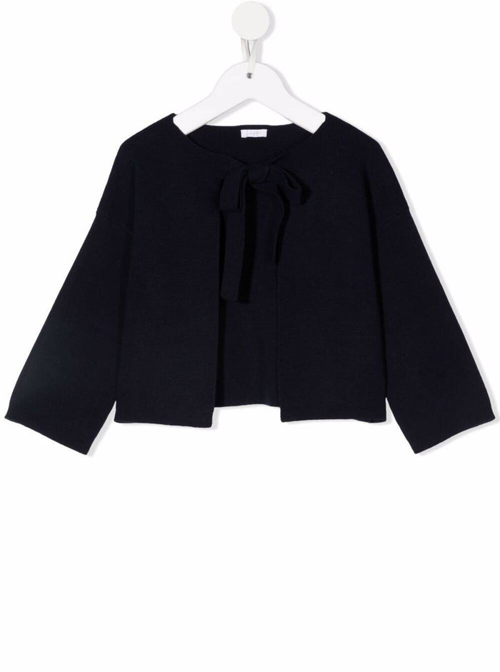 Blue Knotable Cardigan Fabric Girl Blu Jersey