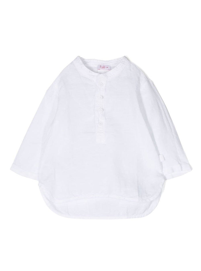 White Long Sleeve Shirt Linen Baby And Blouses