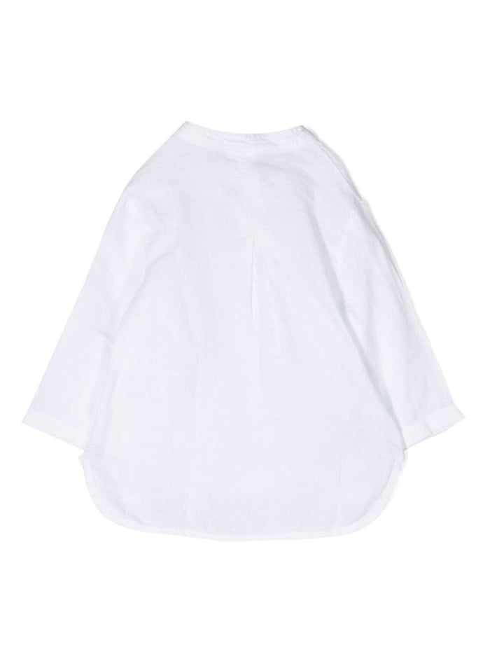 White Long Sleeve Shirt Linen Baby And Blouses