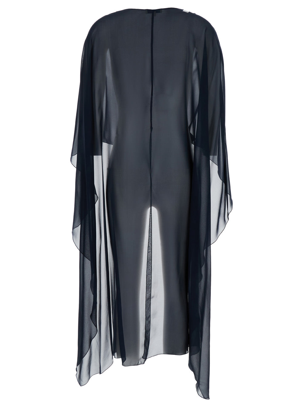 Herve Cape Blu Silk Scarfs And Foulards