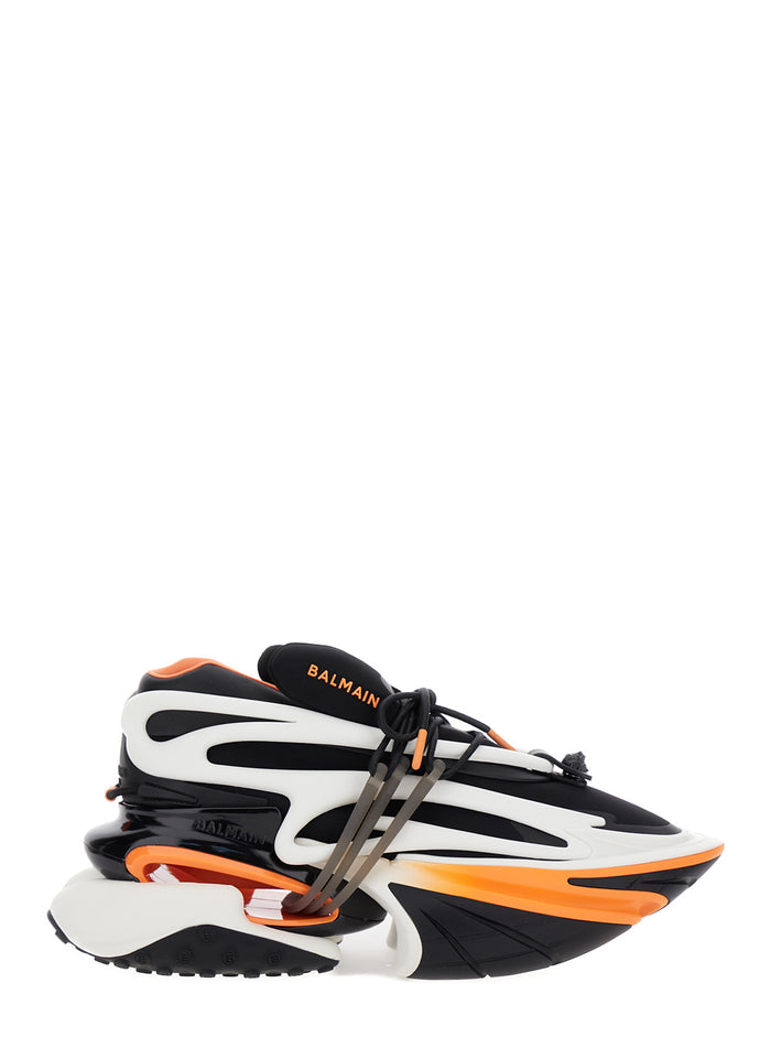 Unicorn Multicolor Low Top Sneakers With Logo Lettering Detail Neoprene And Leather Man Nylon Elastane Polyurethane