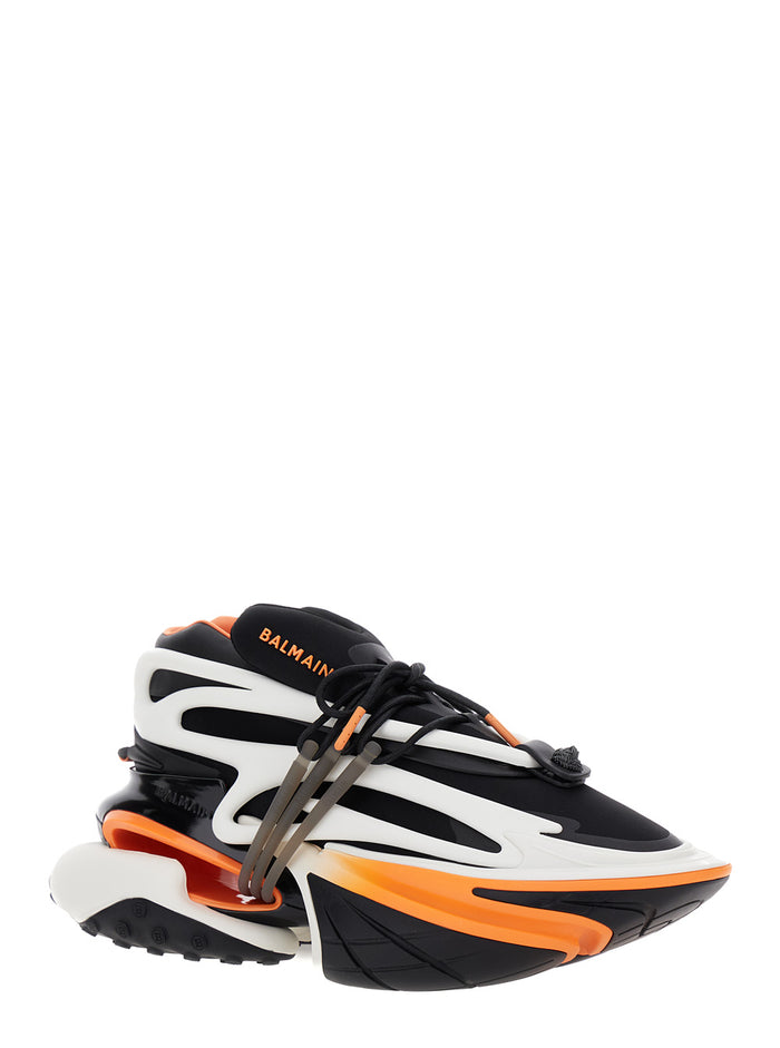 Unicorn Multicolor Low Top Sneakers With Logo Lettering Detail Neoprene And Leather Man Nylon Elastane Polyurethane