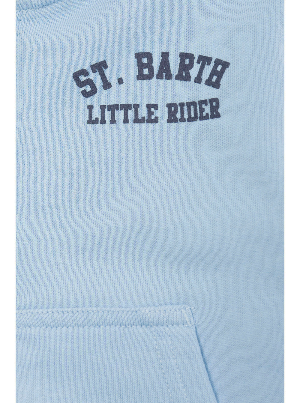 Coney Light Blue Hoodie With Snoopy Special Rider Print Cotton Man Sweatshirts