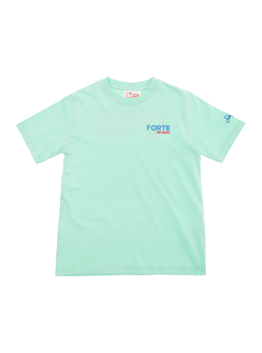 Green T-Shirt With Forte Dei Marmi Print Jersey Boy Cotton Tshirts And Polo Shirts
