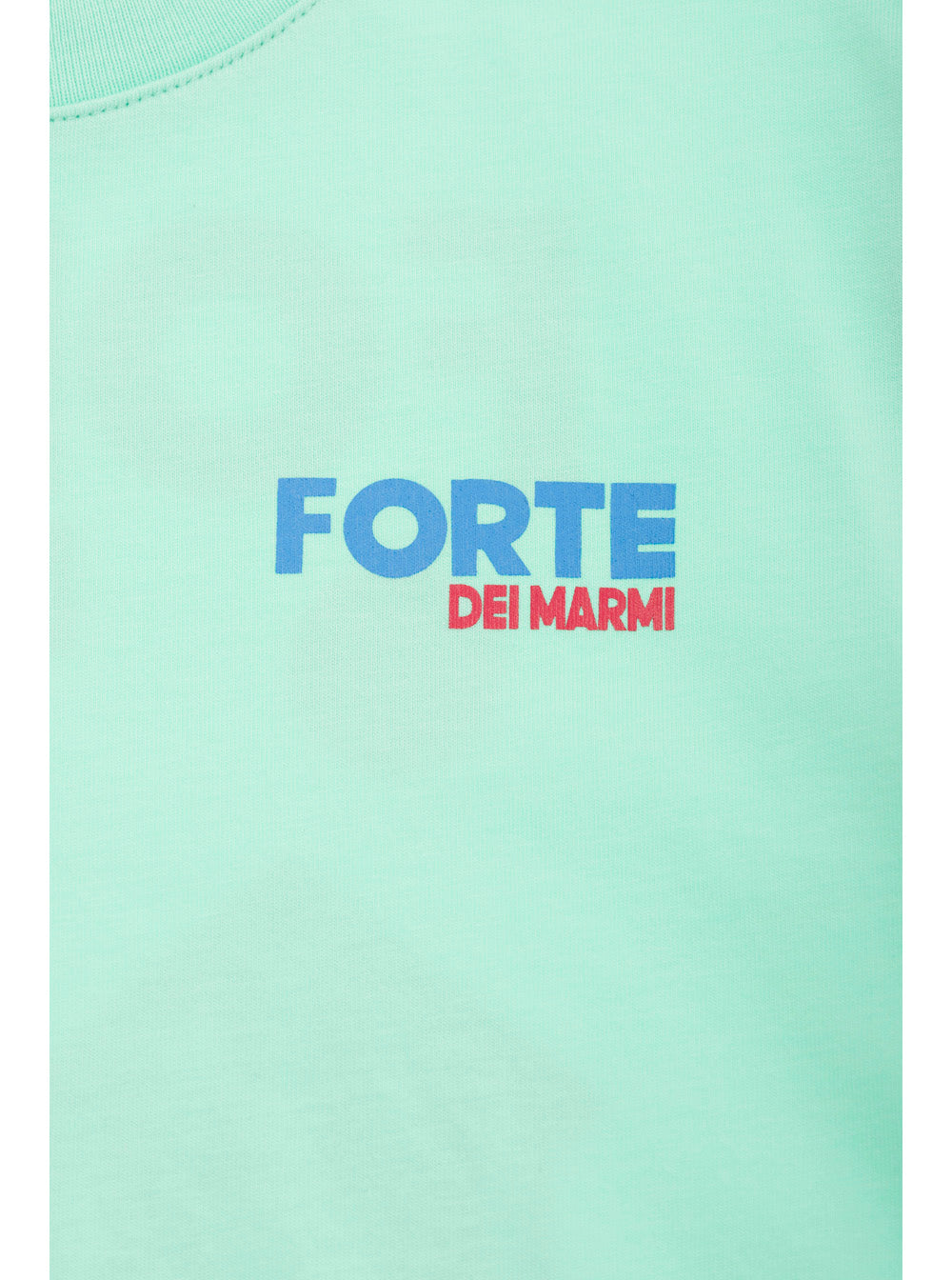 Green T-Shirt With Forte Dei Marmi Print Jersey Boy Cotton Tshirts And Polo Shirts
