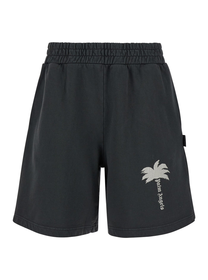 The Palm Gd Sweatshort Dark Grey Off Whi Shorts And Bermuda