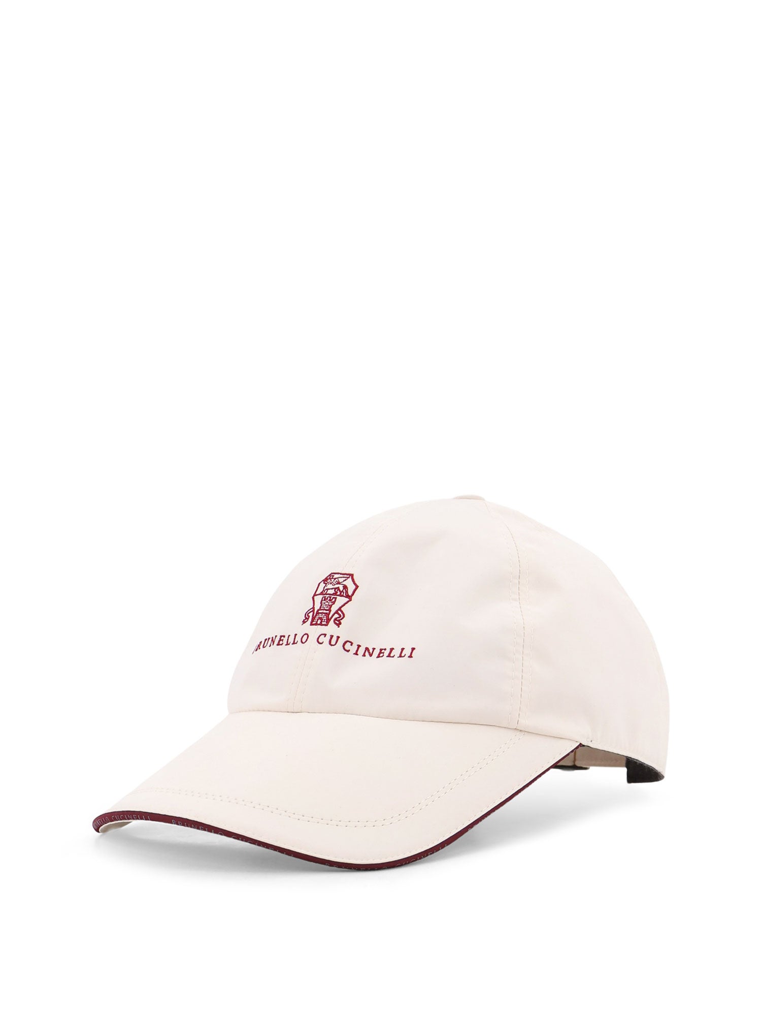 Brunello Cucinelli Hats Offwhite Rosso Poliestere