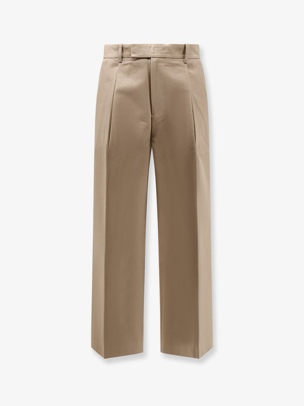 Unisex Cotton Trousers Beige