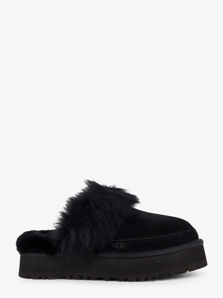 Suede Mules Disquette Chalet Black Leather Sandal
