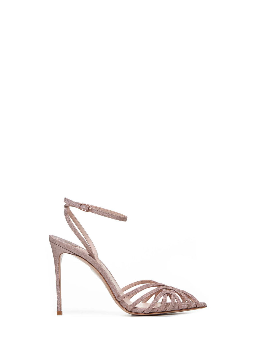 Sandals Embrace Pink Lamé Polyamide